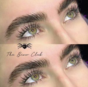 The Brow Club before and after